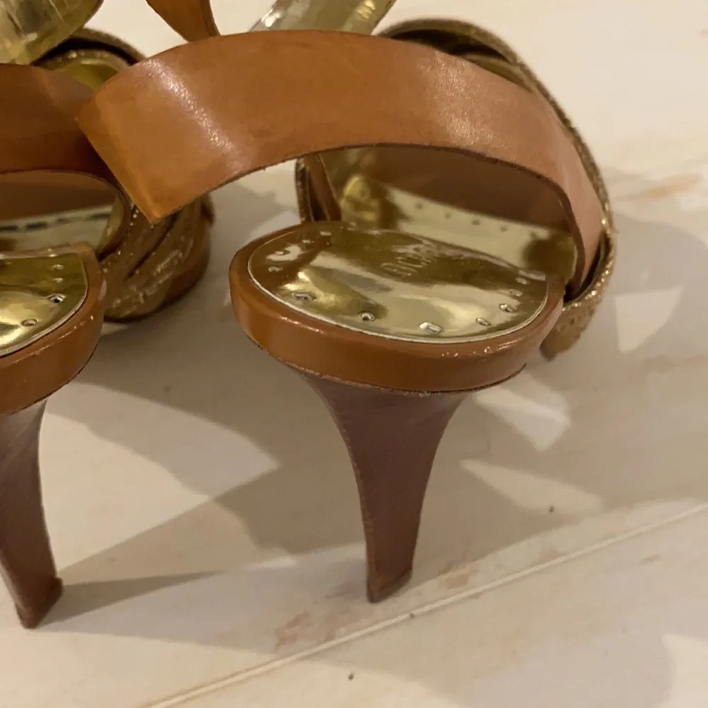 BCBGirls Metallic Gold Sandal